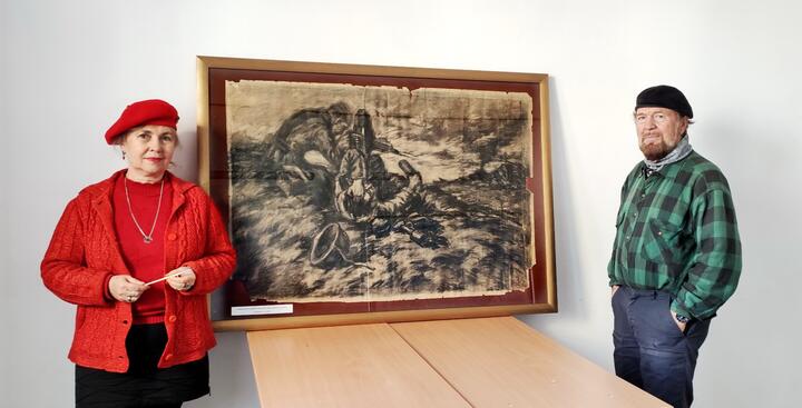 Картина Арменака Анопьяна готова к экспозиции