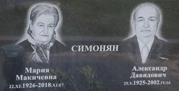 Симонян Мария Макичевна 22.11.1926-07.11.2018