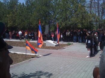 В Севастополе возложили цветы к  памятнику воинов 89 Таманской дивизии IMG_1088
