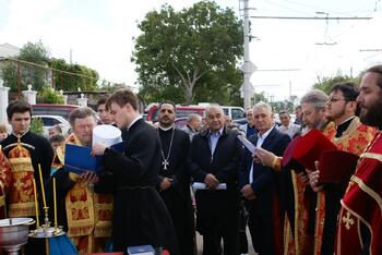 Освящение поклонного креста в селах Лозовое и Перевальное DSC04866
