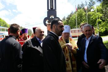 Освящение поклонного креста в селах Лозовое и Перевальное DSC04935