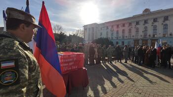 Церемония отправки с останков воинов ВОВ армян IMG_20191217_123737