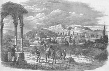 Виды армянского католического храма в Карасубазаре. Графика Карасубазар вид 3
