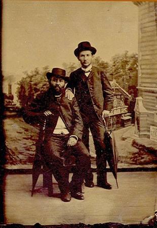 Спендиаров Афанасий Авксентьевич 1840-1901 Александр Спендиаров с отцом Вена 1890-й год