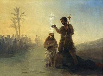 Таинство венчания И.К.Айвазовского Крещение (1890)