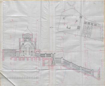 О постройке в г.Ялте армянской церкви план-чертежи  1898 г