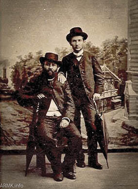 Спендиаровы Александр Спендиаров с отцом Вена 1890 г