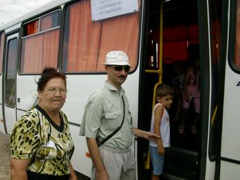 Открытие автобусного сообщения с поселком Айкаван IMGP1147