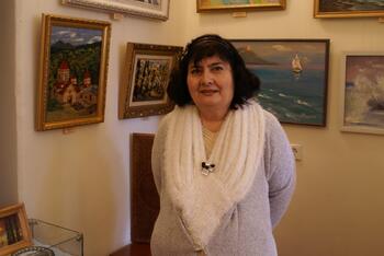 Выставка крымских армянских художников состоялась в Алуште DSC00369